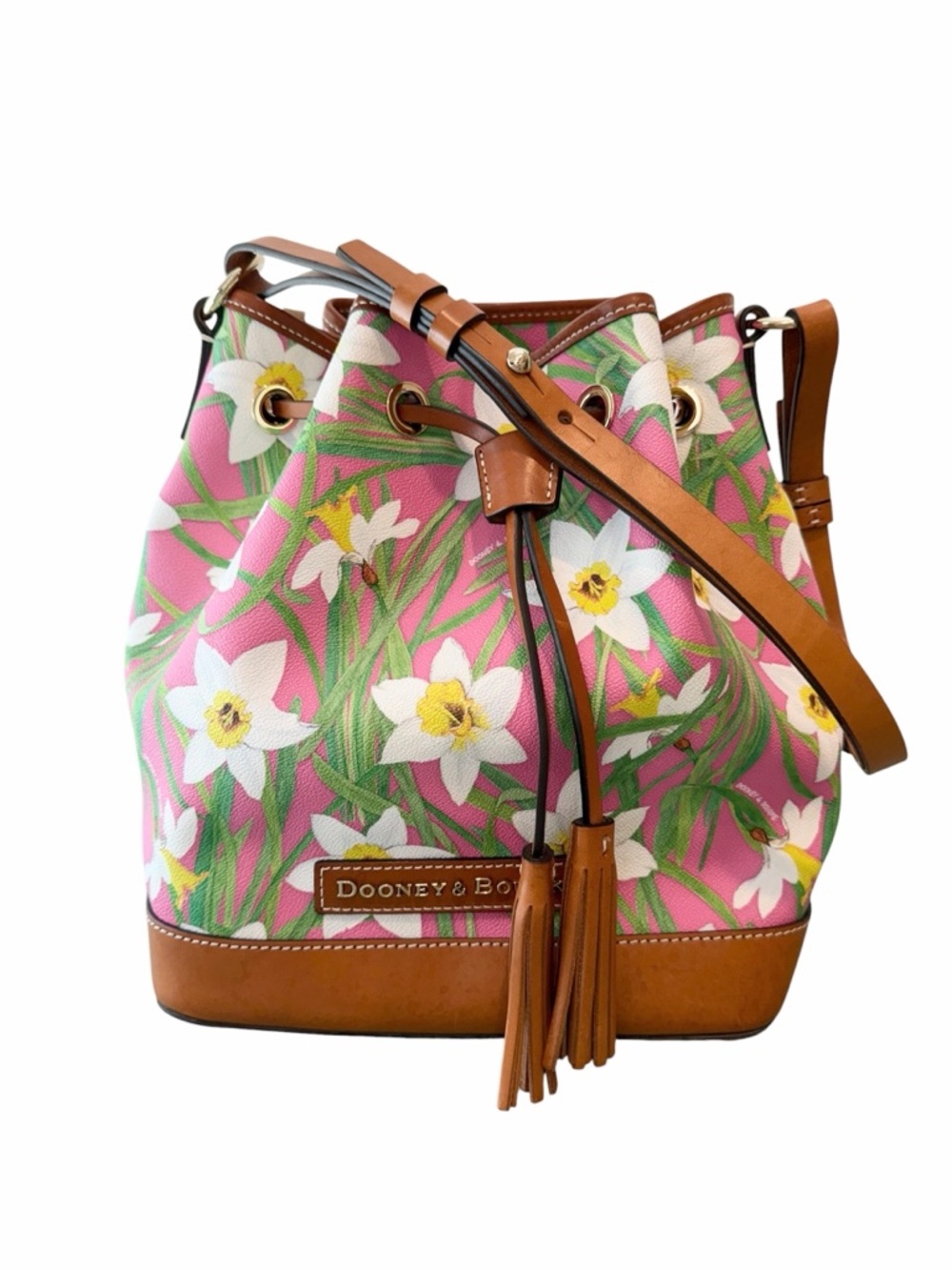 Dooney & Bourke Daffodil Botanical Bucket Bag – Pink